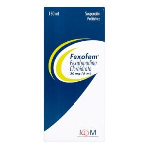 fexofem fexofenadina clorhidrato 30 mg / 5 ml suspensión pediátrica 150 ml