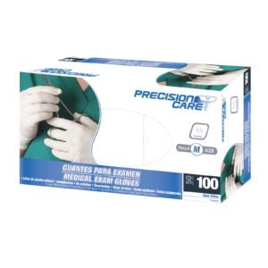 guantes para examen precisión care talla m caja x100